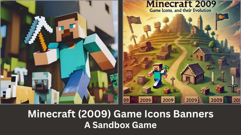 minecraft (2009) game icons banners