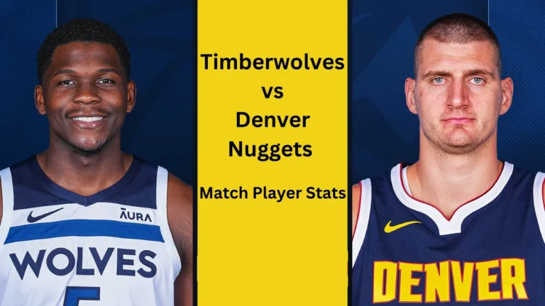 timberwolves vs denver nuggets match player stats