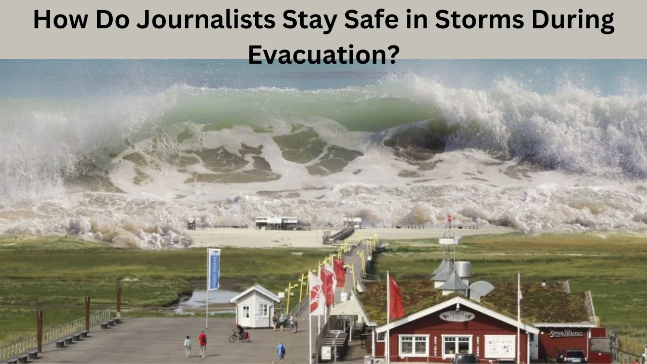 how do journalists stay safe in storms during evacuation